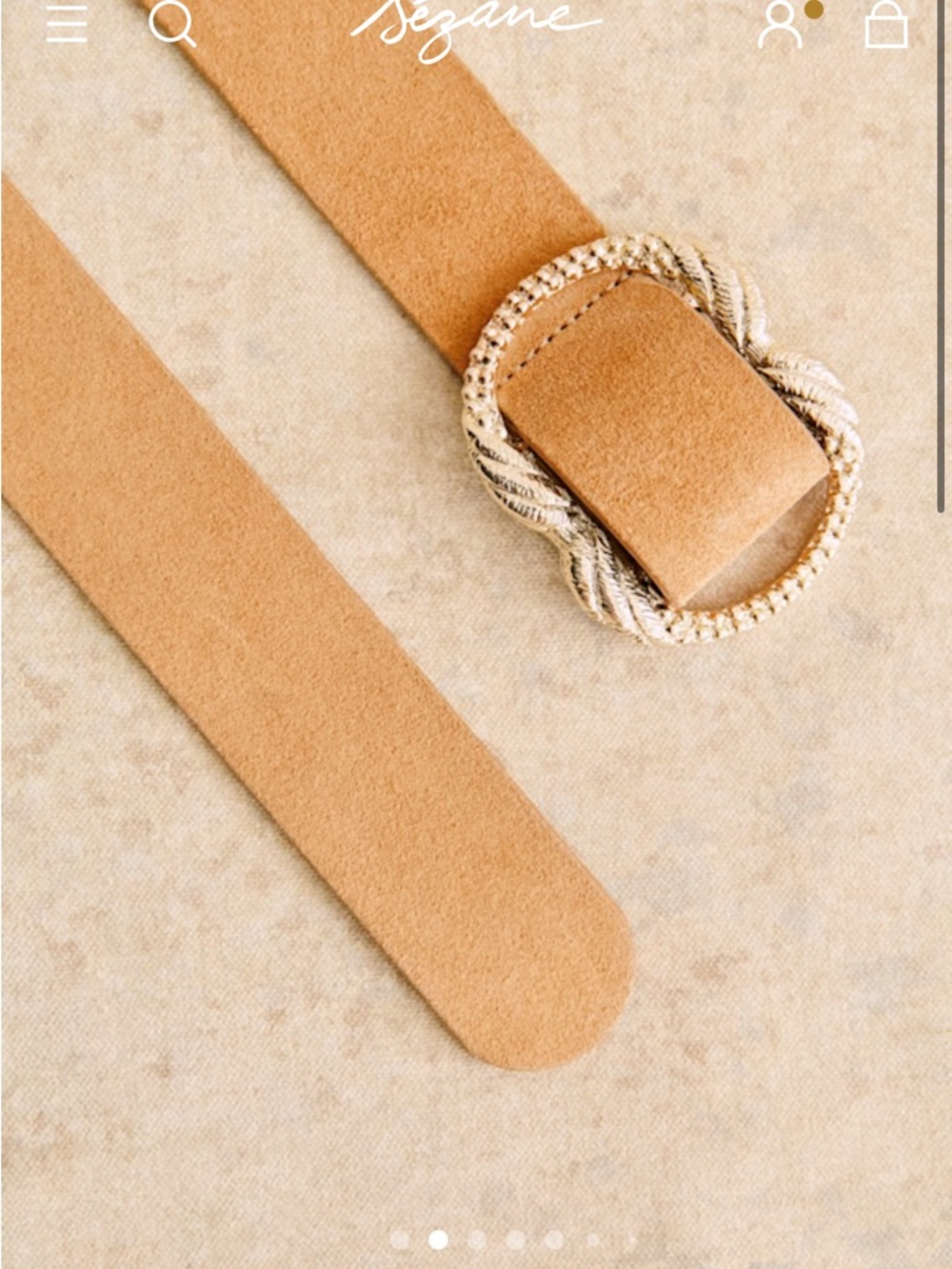 Sezane Artemis Belt in Beige - Picture 5 of 6